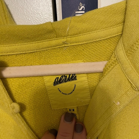 Aerie Oversized Beach Weekend Hoodie-Lime size Medium - Picture 7 of 7